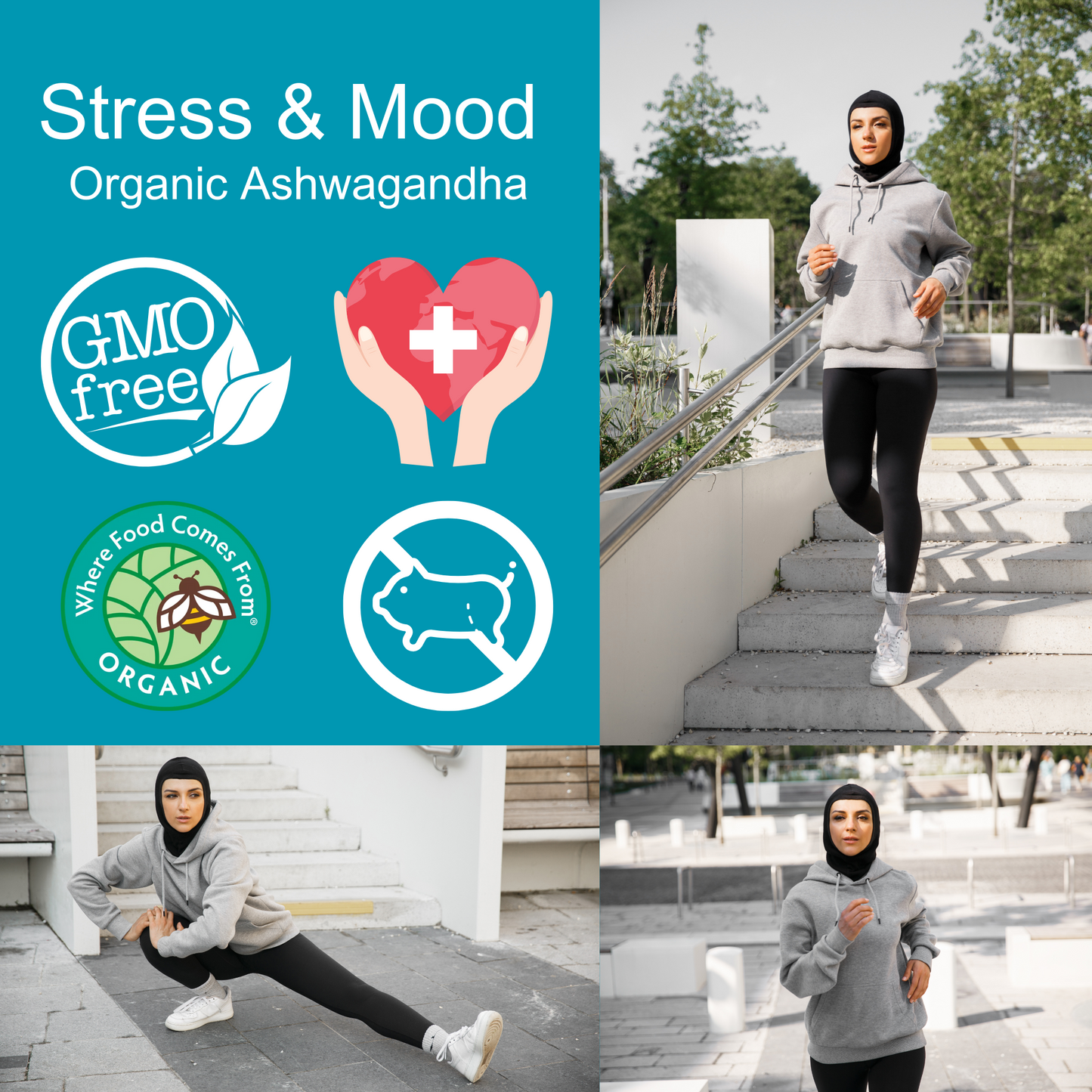 Halal Organic Ashwagandha (3 bottles)
