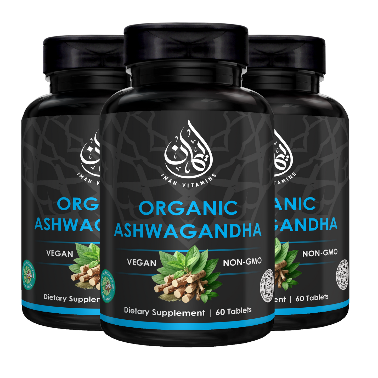 Halal Organic Ashwagandha (3 bottles)