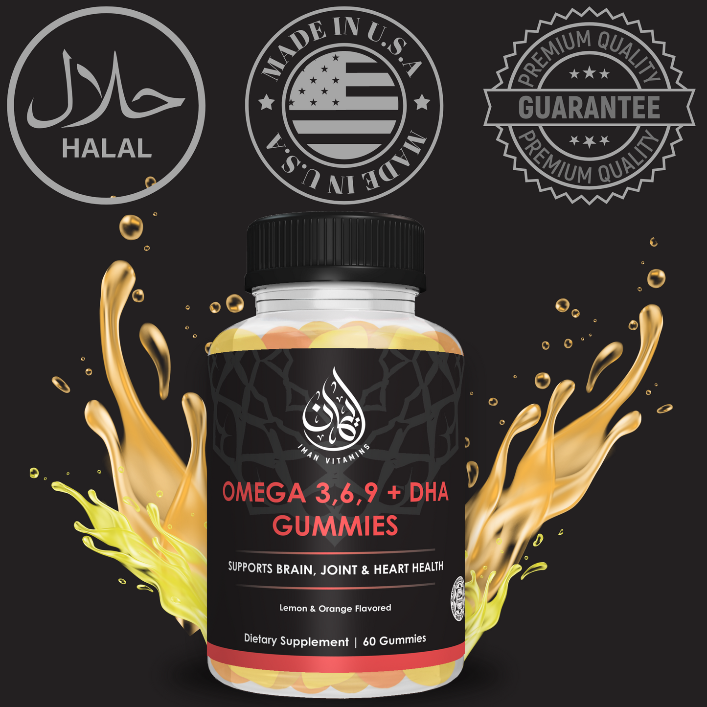 Omega 3 Gummies (3 Bottles) - Iman Vitamins