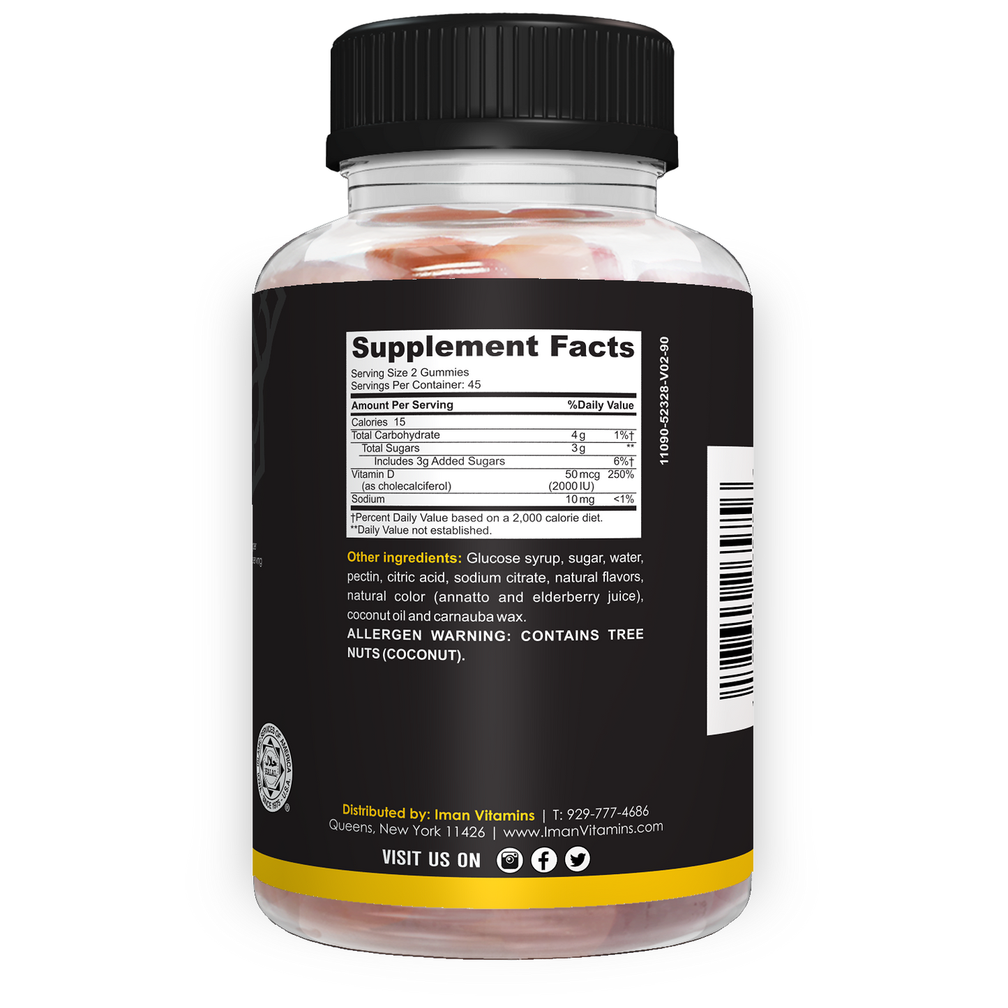 Halal Vitamin D3 Gummies - Iman Vitamins