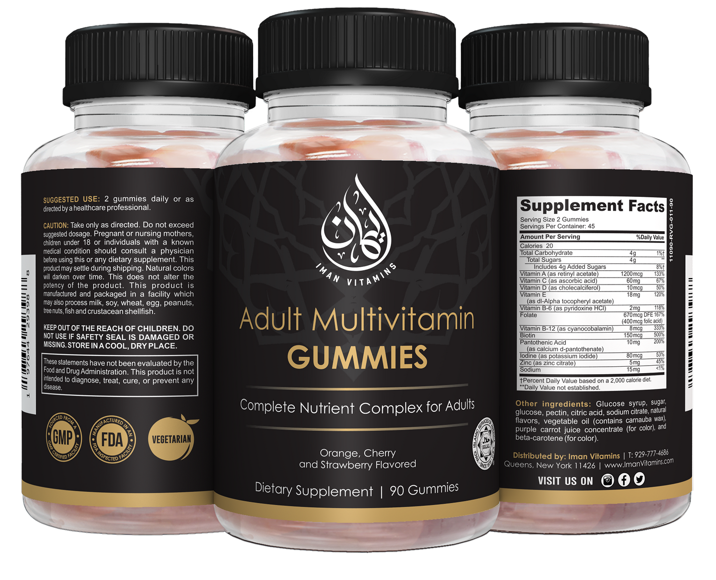 Halal Adult Multivitamin Gummies - Iman Vitamins