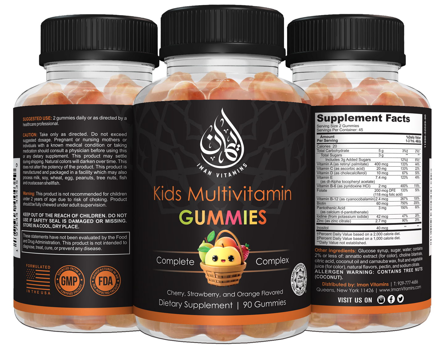 Halal Kids Multivitamin Gummies - Iman Vitamins