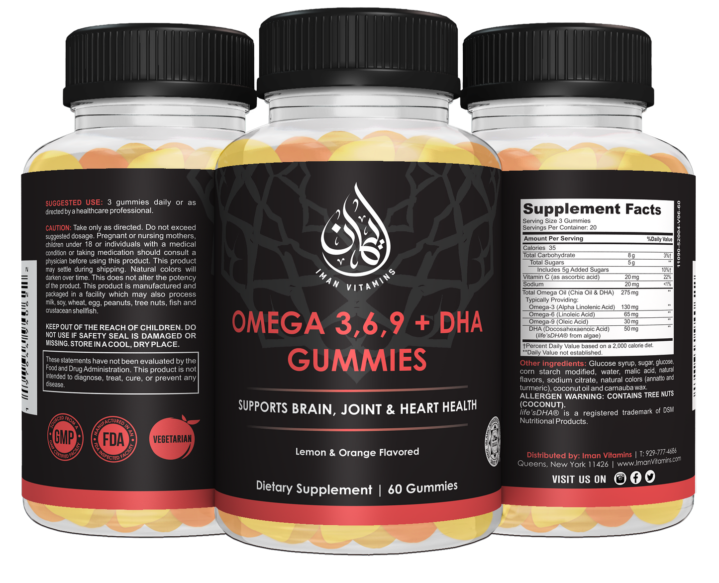 Halal Omega-3 Gummies - Iman Vitamins