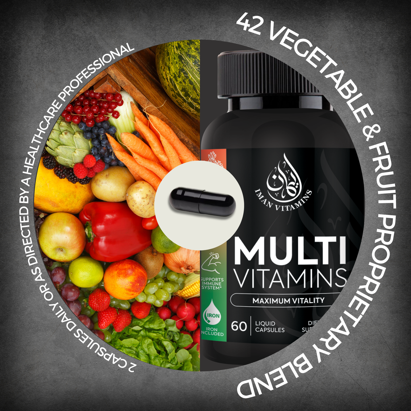 Halal Liquid Multivitamin Capsules