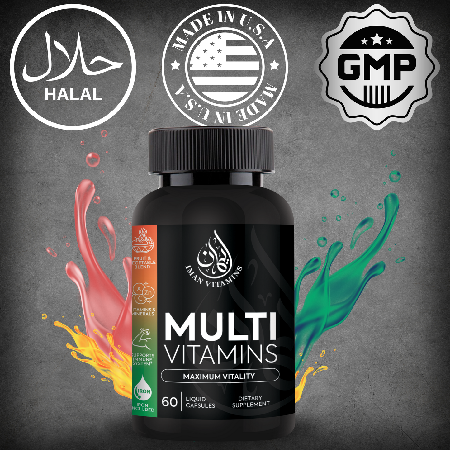 Halal Liquid Multivitamin Capsules