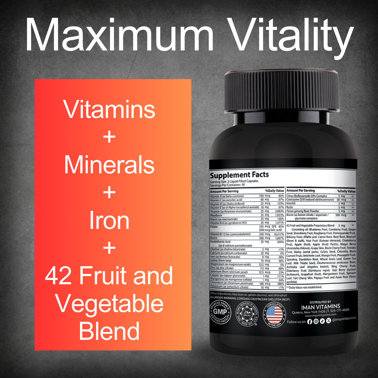 Halal Liquid Multivitamin Capsules