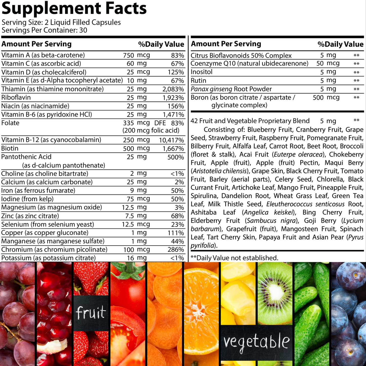 Halal Liquid Multivitamin Capsules