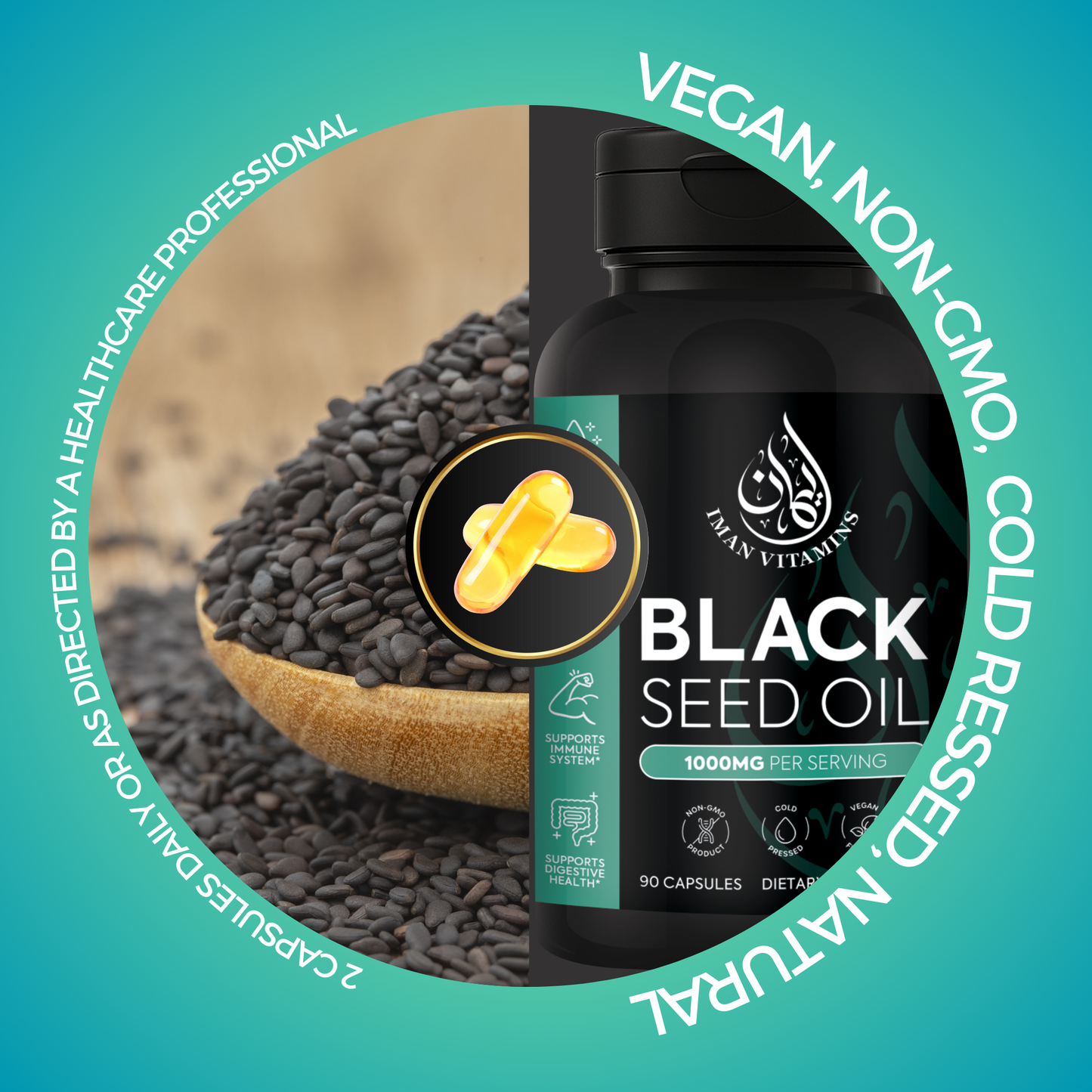 Halal Black Seed Oil Capsules