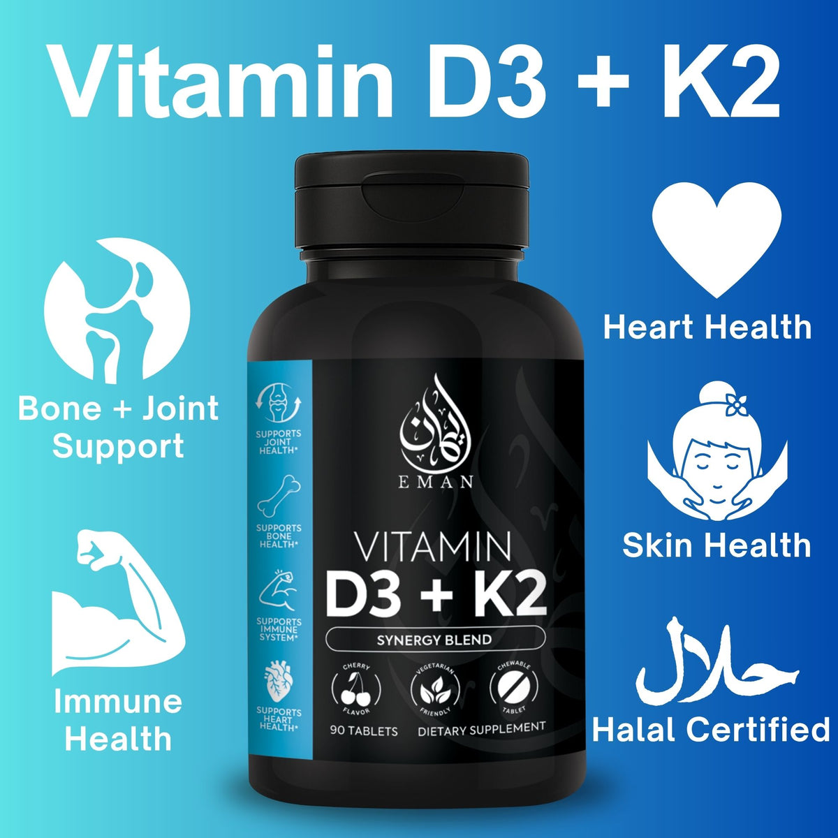 Halal Vitamin D3 + K2