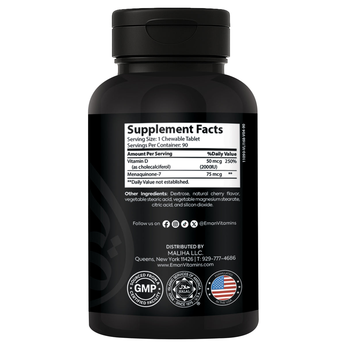 Halal Vitamin D3 + K2