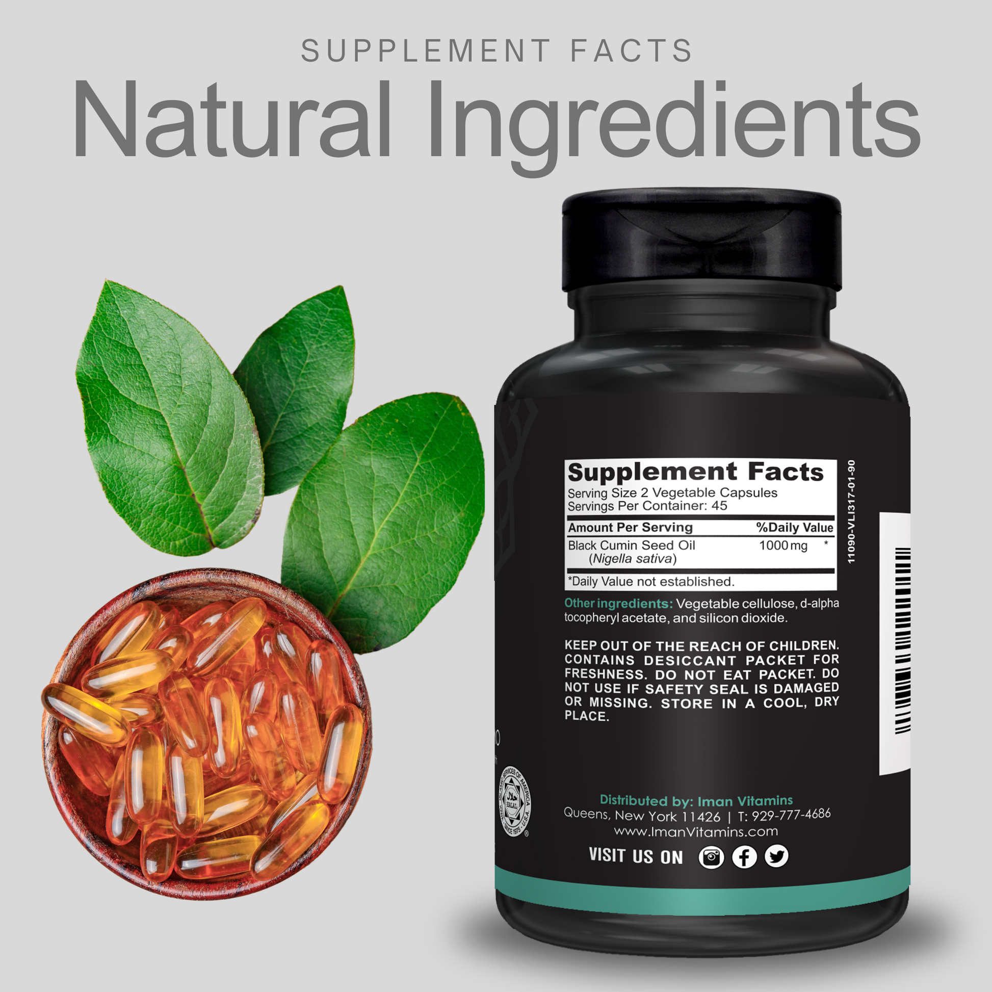 Black Seed Oil (3 Bottles) - Iman Vitamins