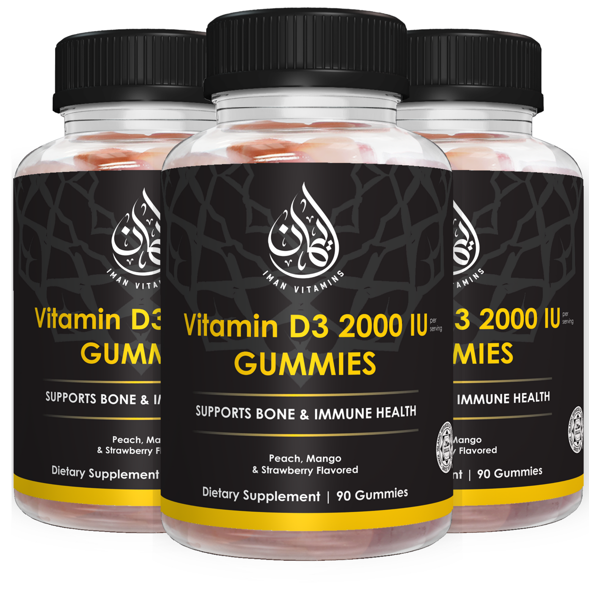 Vitamin D3 Gummies (3 Bottles) - Iman Vitamins