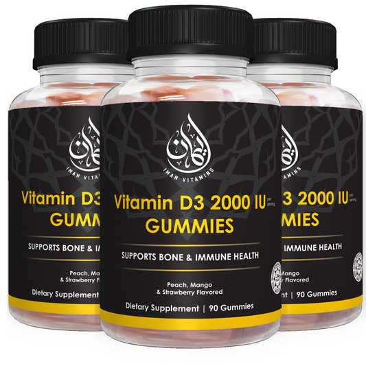 Vitamin D3 Gummies (3 Bottles) - Iman Vitamins