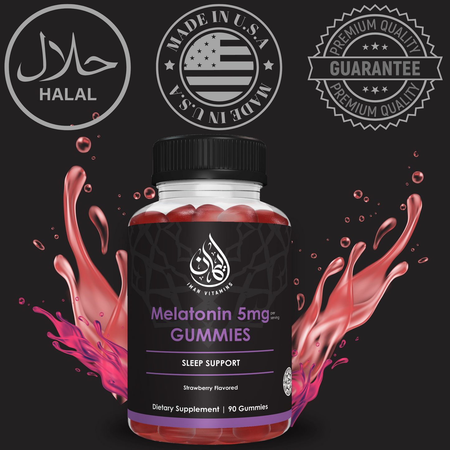 Melatonin Gummies (3 Bottles) - Iman Vitamins