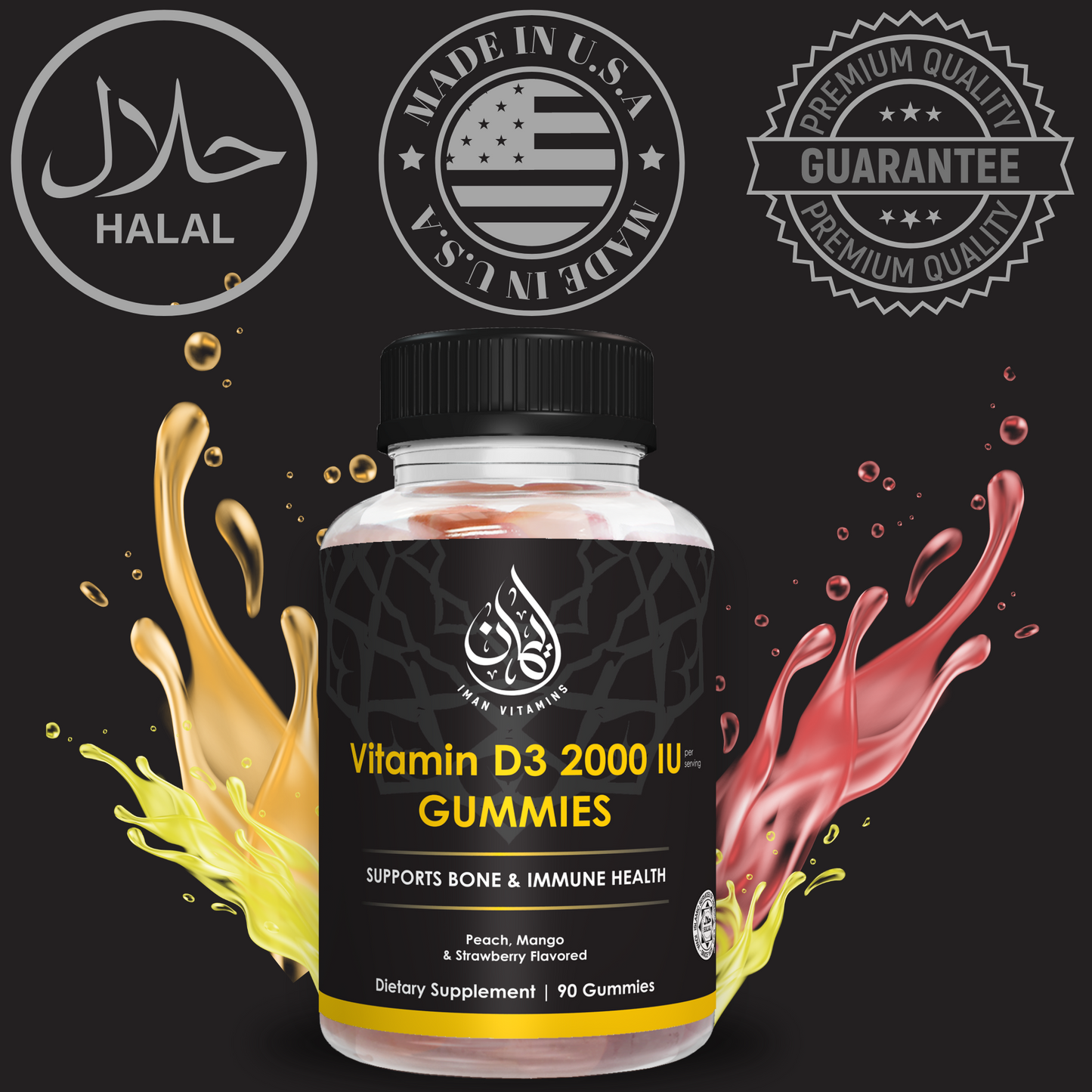 Vitamin D3 Gummies (3 Bottles) - Iman Vitamins