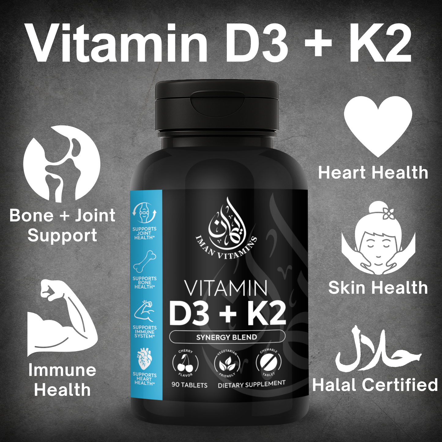 Halal Vitamin D3 + K2