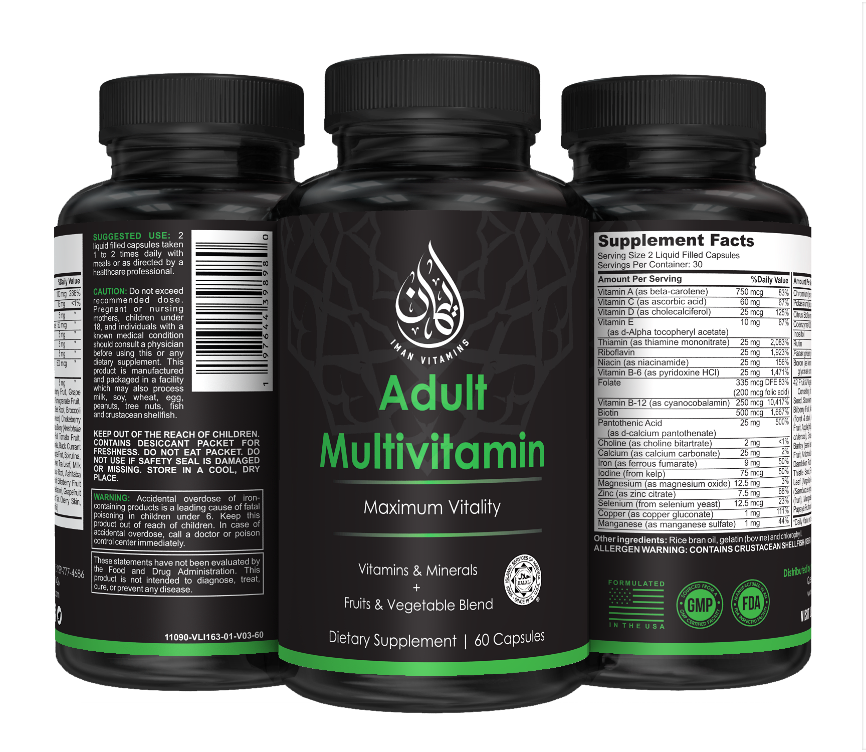 Multivitamin Cap Halal Liquid Multivitamin Capsules – Iman Vitamins