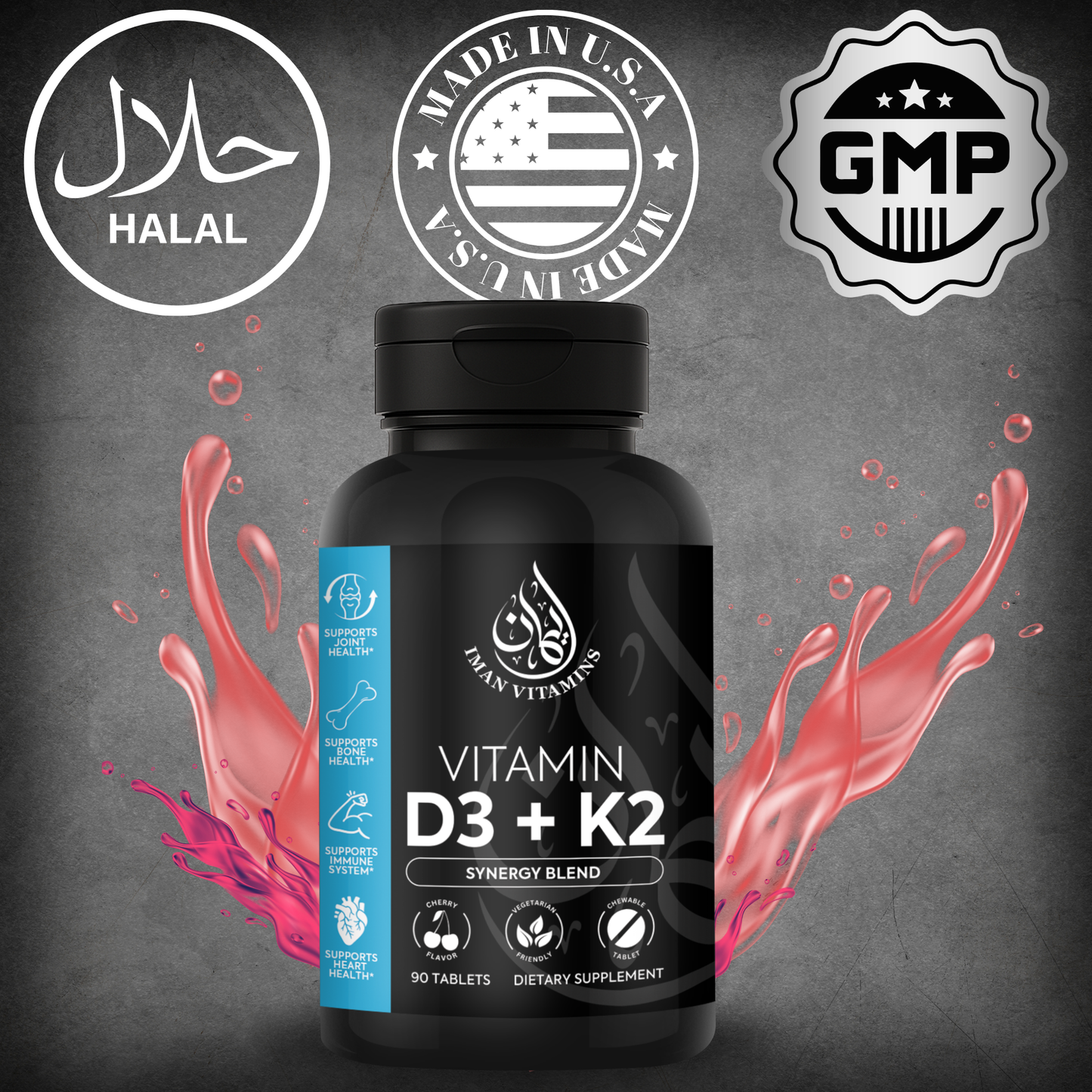 Halal Vitamin D3 + K2