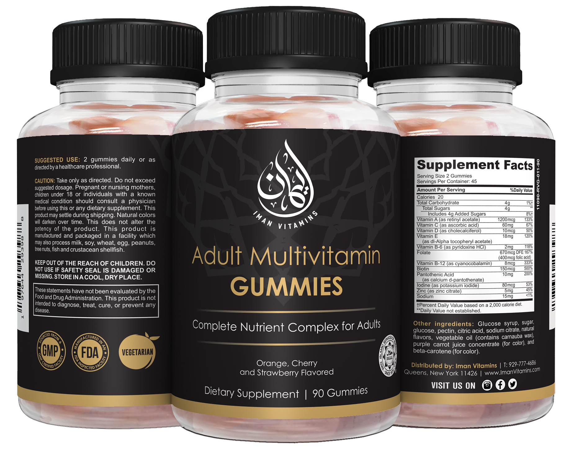 Halal Adult Multivitamin Gummies – Iman Vitamins