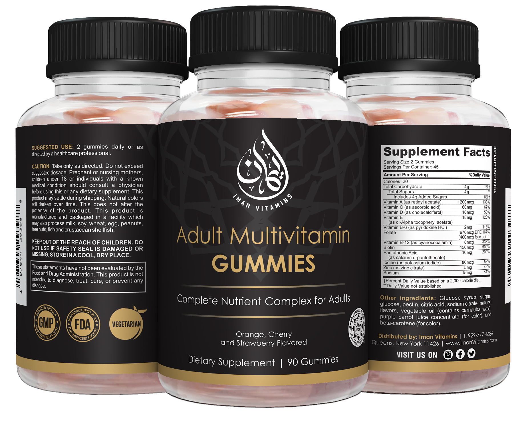 Halal Adult Multivitamin Gummies - Iman Vitamins